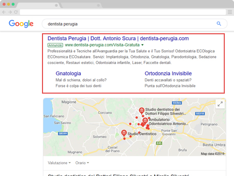 Campagne google ads per odontoiatri