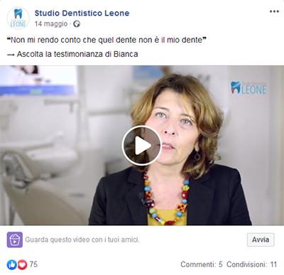 Social media management per dentisti